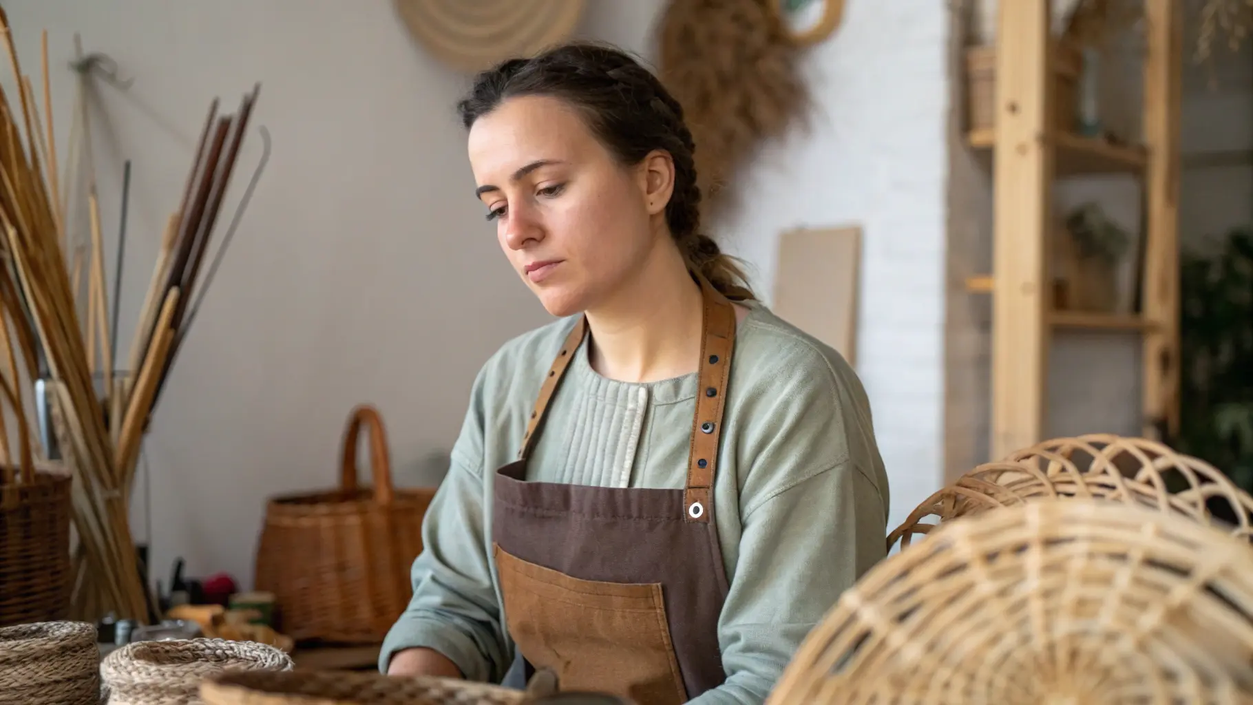 Изготовитель художественных изделий из лозы